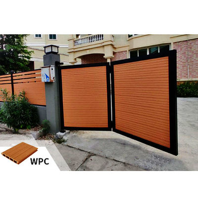 سعر جيد لوحة WPC الحديثة للبوابة المخصصة WPC الخشب البلاستيكية المركبة البوابة الانترنت